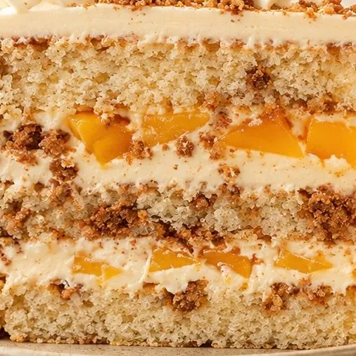 Mango Graham cake layer closeup supplied by Nicole