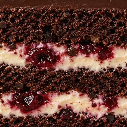 Black Forest cake layer closeup supplied by Nicole
